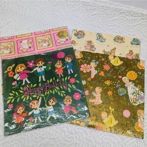 VINTAGE Juvenile Wrapping Paper